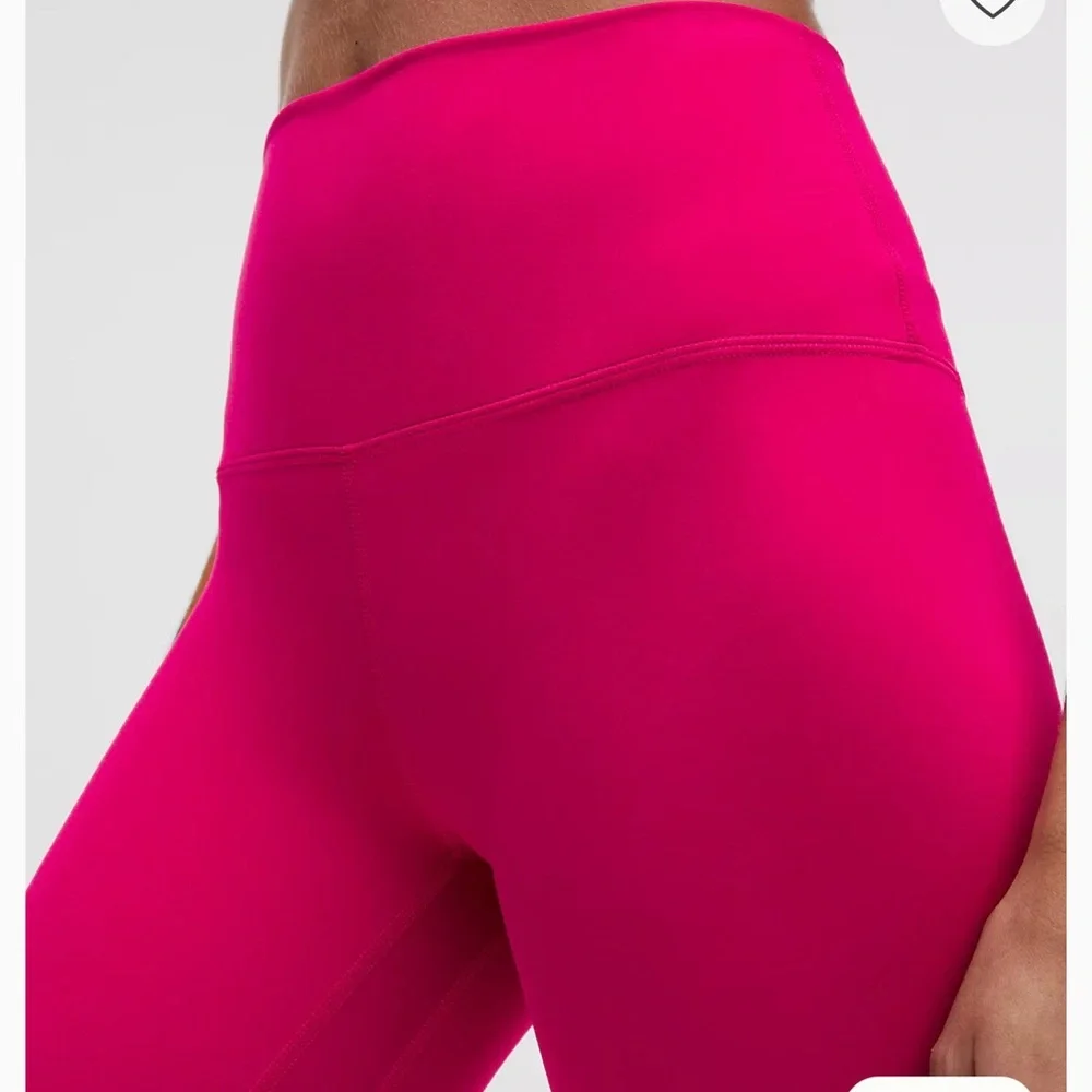 Lululemon 23 inch high rise crop align pants Pink High-Waisted Leggings - Picture 3 of 4